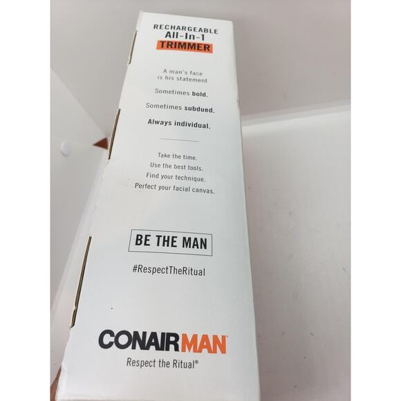 Conair MAN All-In-1 Rechargeable Trimmer Grooming Kit Self-Sharpening Blades New - Picture 3 of 7